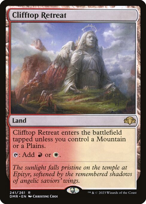 Dominaria Remastered - 241 - Clifftop Retreat - Rare - C - Foil