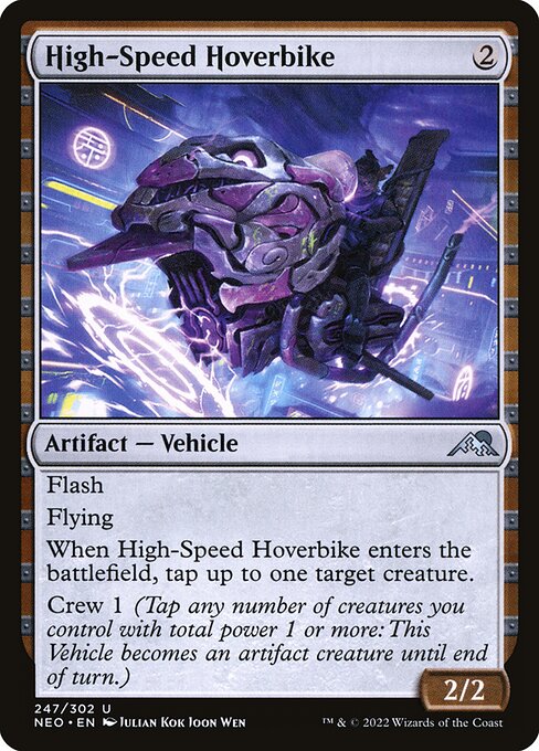 Kamigawa: Neon Dynasty - 247 - High-Speed Hoverbike - Uncommon - C - Non-foil