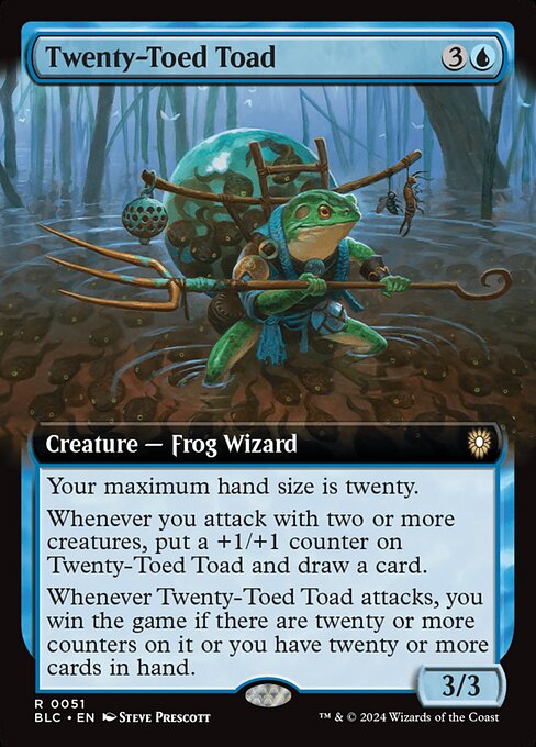 Bloomburrow Commander - 51 - Twenty-Toed Toad - Rare - U - Non-foil
