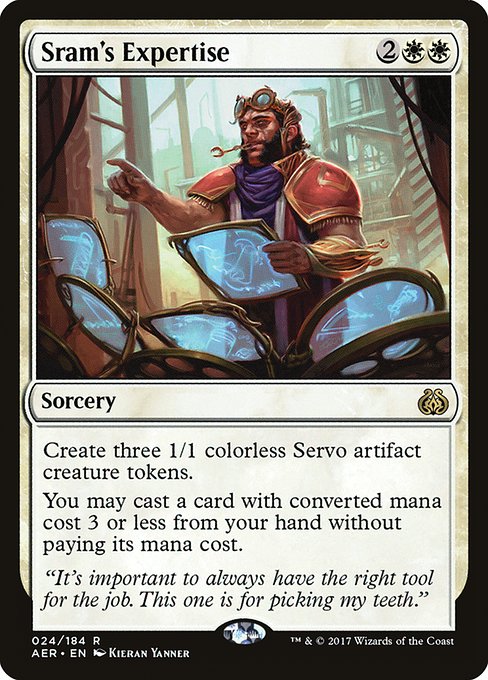 Aether Revolt - 24 - Sram's Expertise - Rare - W - Foil