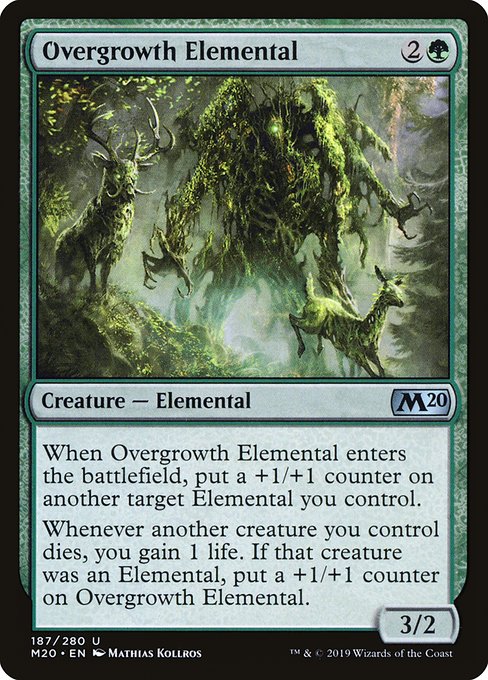 Core Set 2020 - 187 - Overgrowth Elemental - Uncommon - G - Foil