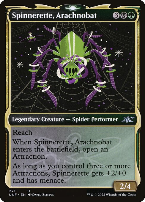 Unfinity - 271 - Spinnerette, Arachnobat - Uncommon - BG - Foil