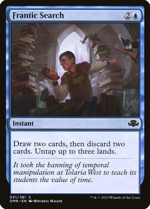 Dominaria Remastered - 51 - Frantic Search - Common - U - Non-foil