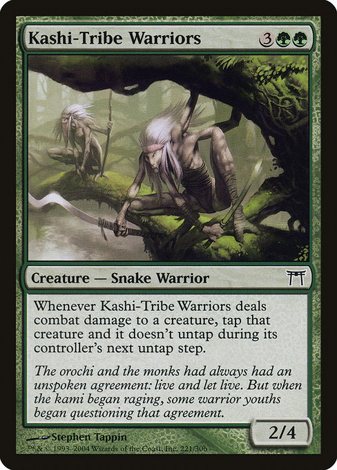 Champions of Kamigawa - 221 - Kashi-Tribe Warriors - Common - G - Non-foil