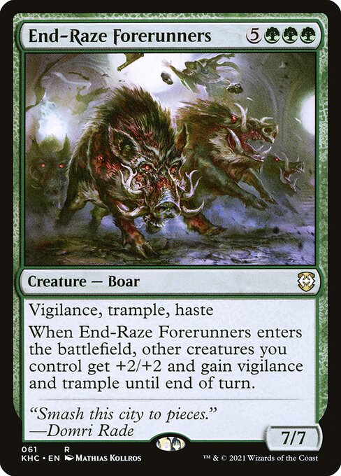 Kaldheim Commander - 61 - End-Raze Forerunners - Rare - G - Non-foil