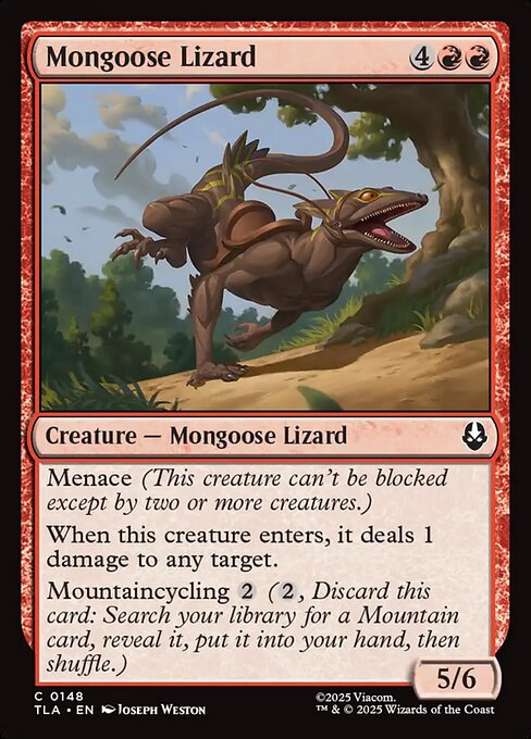 Avatar: The Last Airbender - 148 - Mongoose Lizard - Common - R - Non-foil