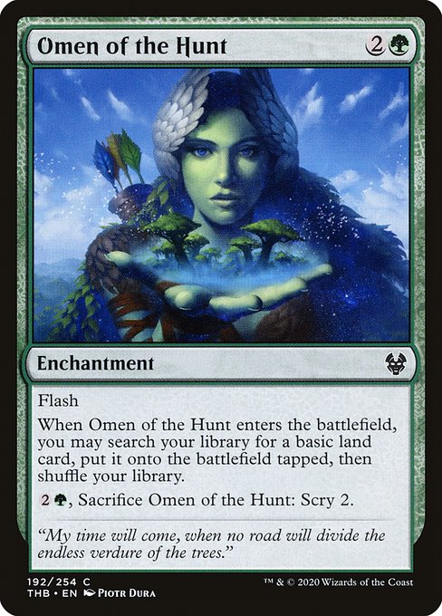 Theros Beyond Death - 192 - Omen of the Hunt - Common - G - Non-foil