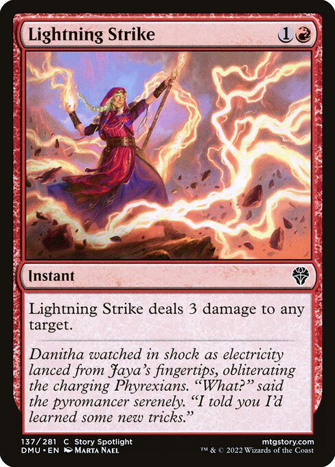 Dominaria United - 137 - Lightning Strike - Common - R - Non-foil
