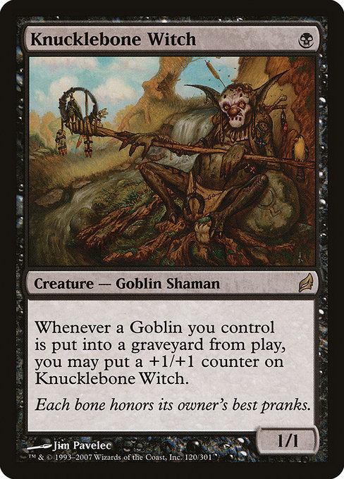 Lorwyn - 120 - Knucklebone Witch - Rare - B - Non-foil