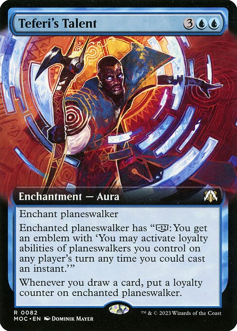 March of the Machine Commander - 82 - Teferi's Talent - Rare - U - Foil