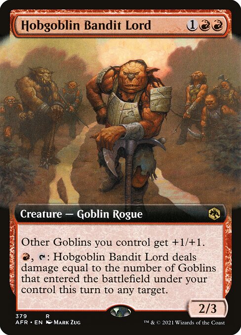 Adventures in the Forgotten Realms - 379 - Hobgoblin Bandit Lord - Rare - R - Foil