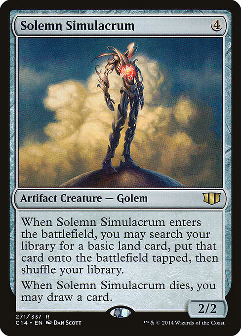 Commander 2014 - 271 - Solemn Simulacrum - Rare - C - Non-foil