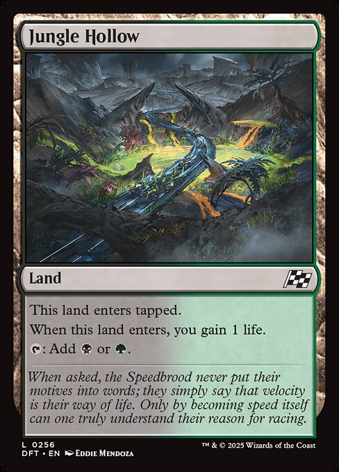 Aetherdrift - 256 - Jungle Hollow - Common - C - Foil