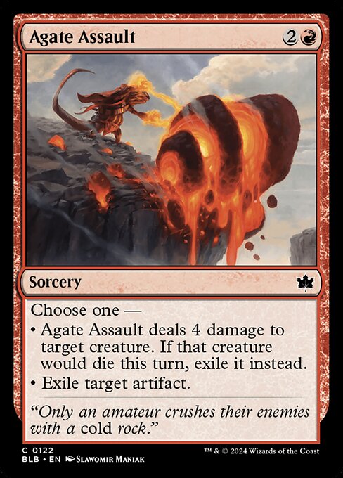 Bloomburrow - 122 - Agate Assault - Common - R - Foil