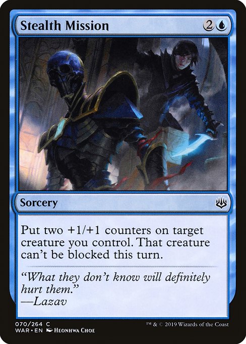 War of the Spark - 70 - Stealth Mission - Common - U - Non-foil