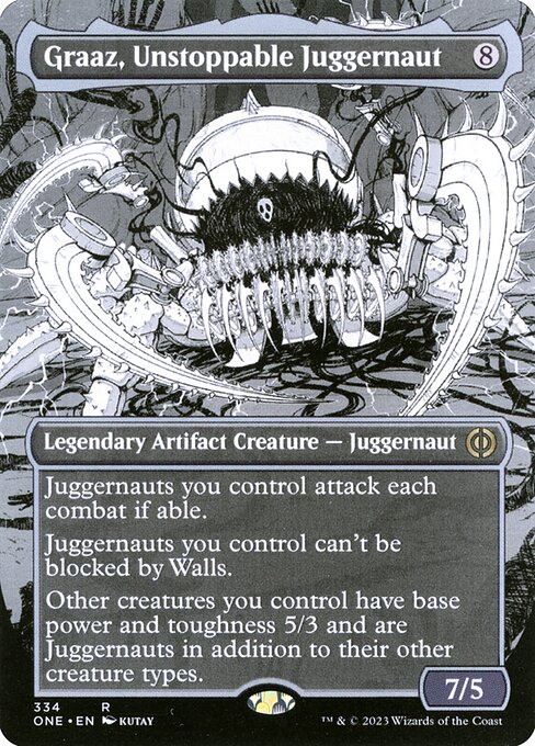 Phyrexia: All Will Be One - 334 - Graaz, Unstoppable Juggernaut - Rare - C - Foil