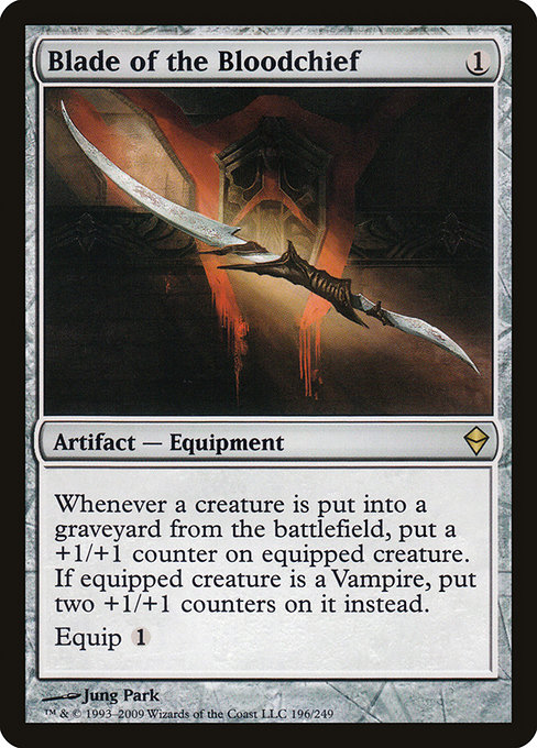 Zendikar - 196 - Blade of the Bloodchief - Rare - C - Non-foil