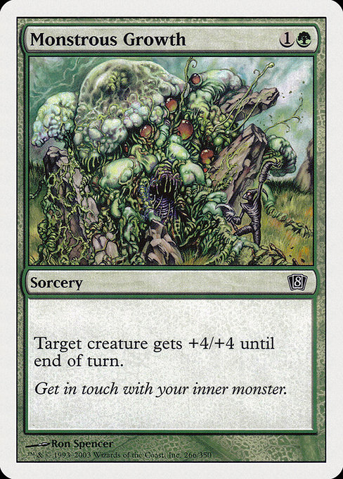 Eighth Edition - 266 - Monstrous Growth - Common - G - Non-foil