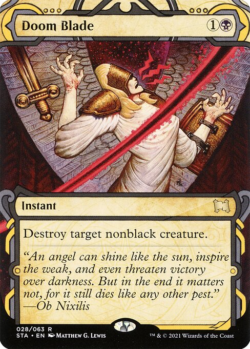 Strixhaven Mystical Archive - 28 - Doom Blade - Rare - B - Non-foil