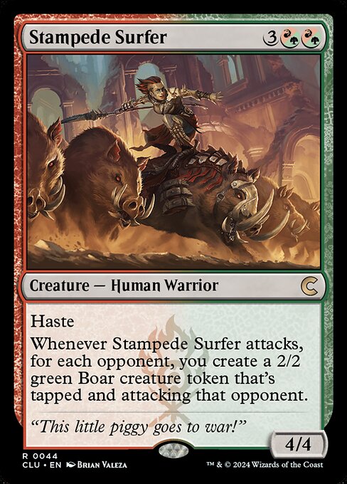 Ravnica: Clue Edition - 44 - Stampede Surfer - Rare - RG - Non-foil