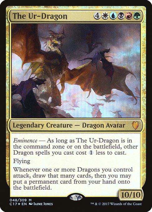Commander 2017 - 48 - The Ur-Dragon - Mythic - Multi - Foil