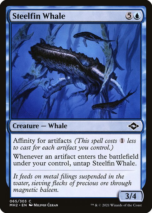 Modern Horizons 2 - 65 - Steelfin Whale - Common - U - Foil