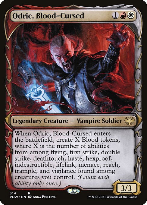 Innistrad: Crimson Vow - 314 - Odric, Blood-Cursed - Rare - WR - Non-foil