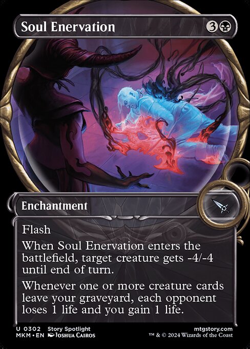 Murders at Karlov Manor - 302 - Soul Enervation - Uncommon - B - Non-foil