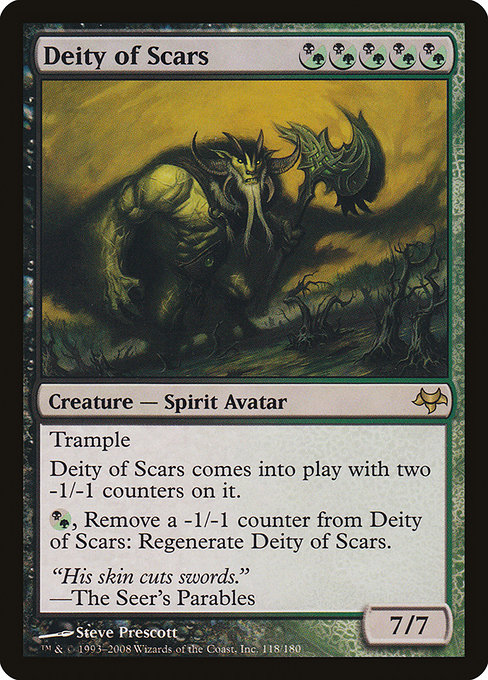 Eventide - 118 - Deity of Scars - Rare - BG - Non-foil