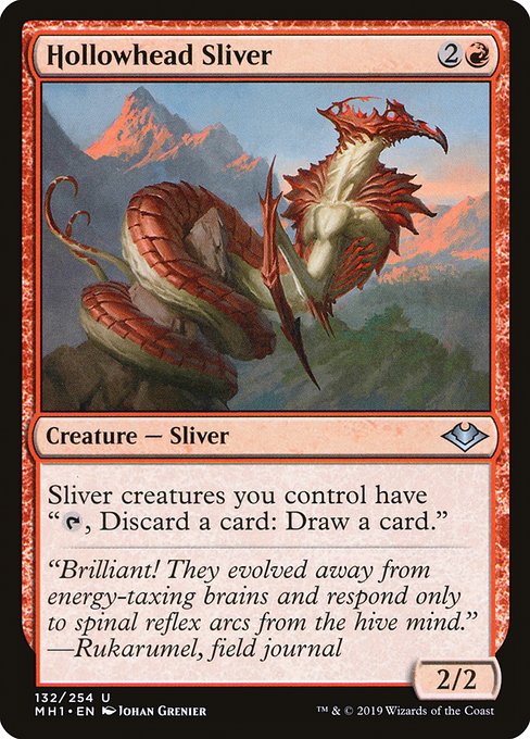 Modern Horizons - 132 - Hollowhead Sliver - Uncommon - R - Non-foil