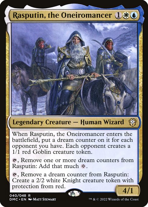 Dominaria United Commander - 40 - Rasputin, the Oneiromancer - Rare - WU - Foil