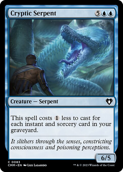 Commander Masters - 83 - Cryptic Serpent - Common - U - Non-foil