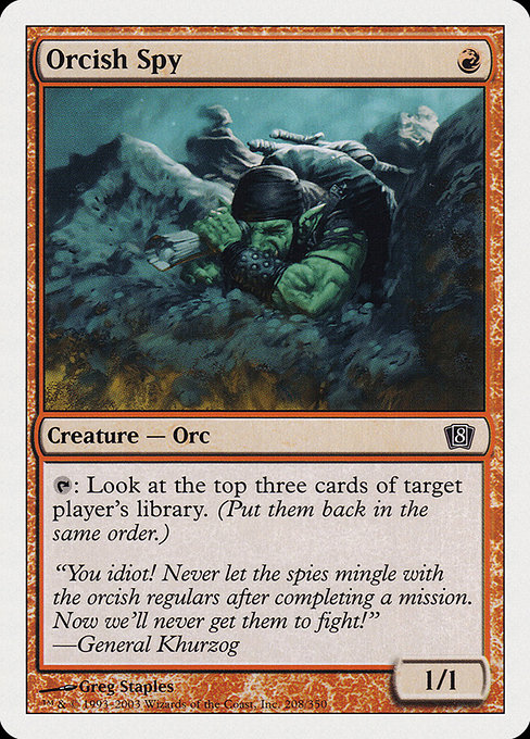 Eighth Edition - 208 - Orcish Spy - Common - R - Non-foil