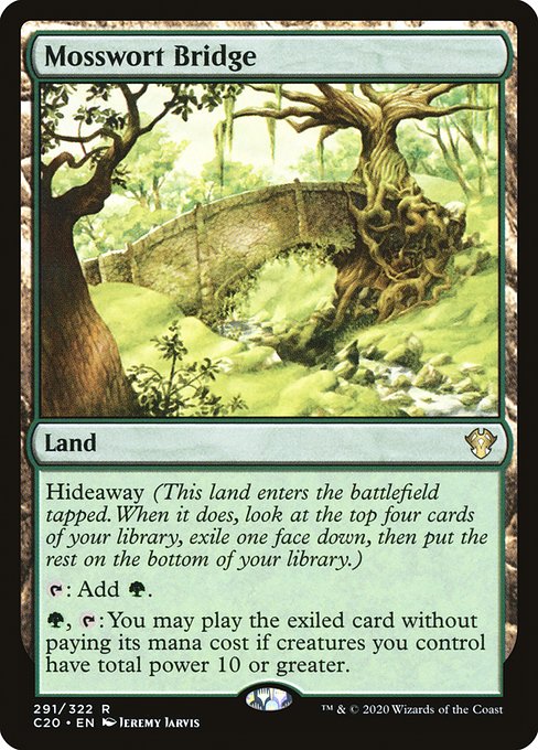 Commander 2020 - 291 - Mosswort Bridge - Rare - C - Non-foil