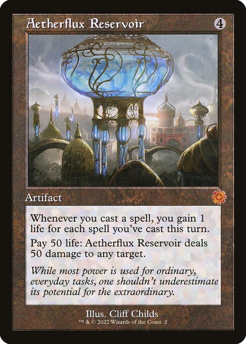 The Brothers' War Retro Artifacts - 2 - Aetherflux Reservoir - Mythic - C - Non-foil