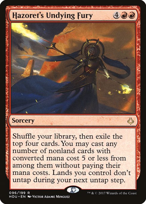 Hour of Devastation - 96 - Hazoret's Undying Fury - Rare - R - Non-foil