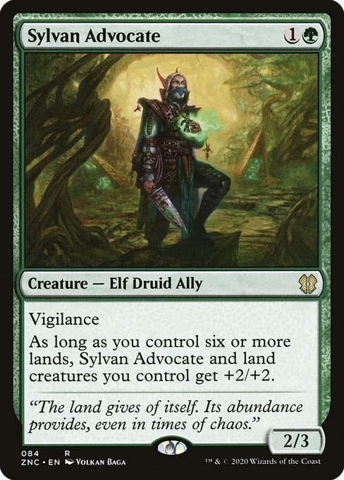 Zendikar Rising Commander - 84 - Sylvan Advocate - Rare - G - Non-foil