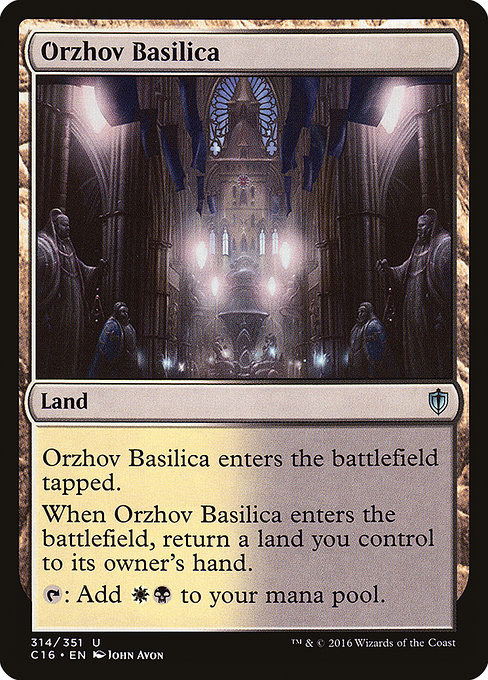 Commander 2016 - 314 - Orzhov Basilica - Uncommon - C - Non-foil