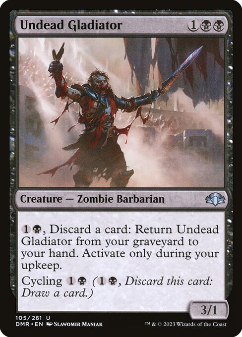 Dominaria Remastered - 105 - Undead Gladiator - Uncommon - B - Non-foil