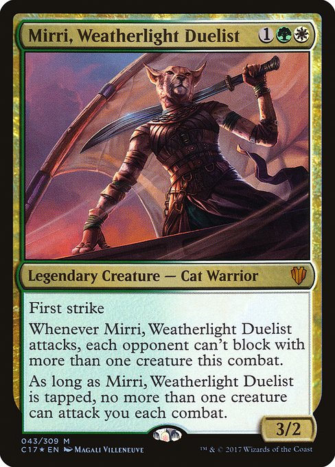 Commander 2017 - 43 - Mirri, Weatherlight Duelist - Mythic - WG - Foil