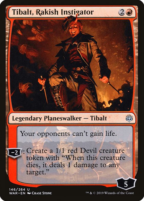 War of the Spark - 146 - Tibalt, Rakish Instigator - Uncommon - R - Non-foil