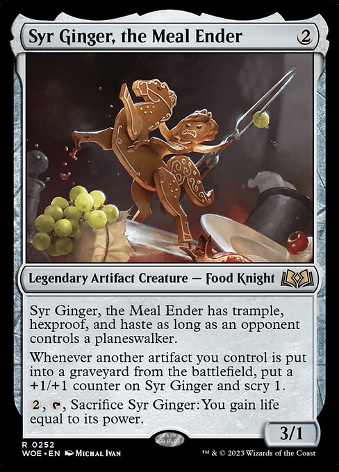 Wilds of Eldraine - 252 - Syr Ginger, the Meal Ender - Rare - C - Non-foil