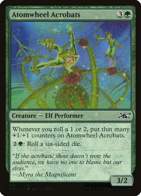 Unfinity - 416 - Atomwheel Acrobats - Common - G - Foil