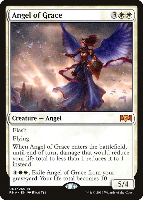 Ravnica Allegiance - 1 - Angel of Grace - Mythic - W - Non-foil