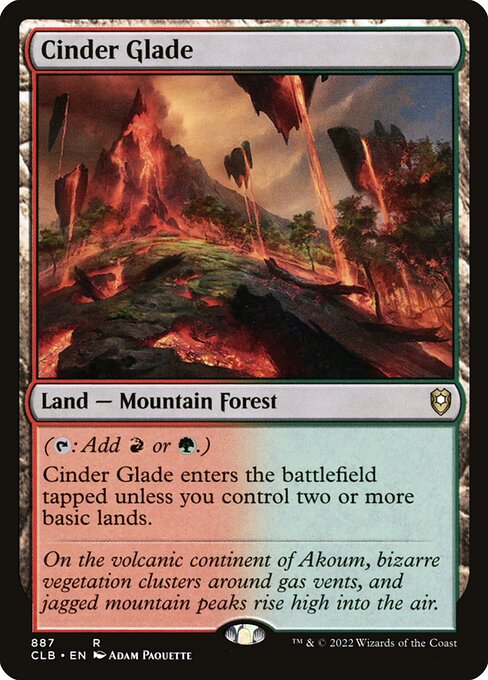 Commander Legends: Battle for Baldur's Gate - 887 - Cinder Glade - Rare - C - Non-foil