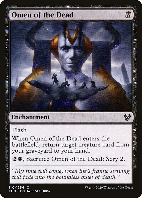 Theros Beyond Death - 110 - Omen of the Dead - Common - B - Non-foil