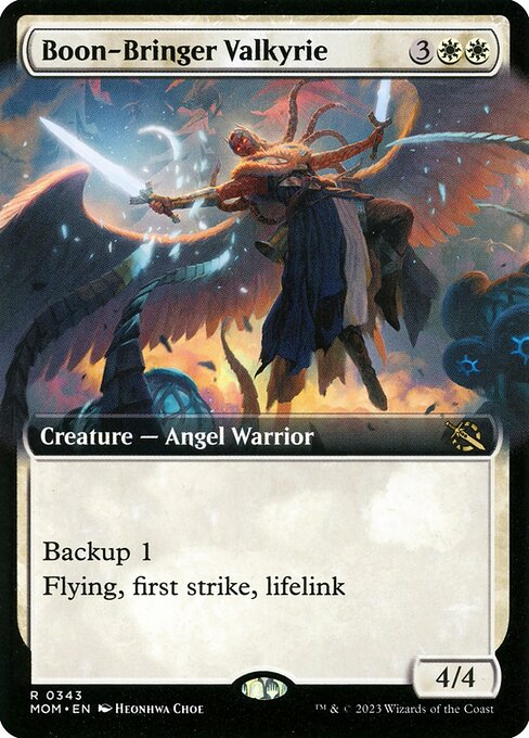 March of the Machine - 343 - Boon-Bringer Valkyrie - Rare - W - Non-foil