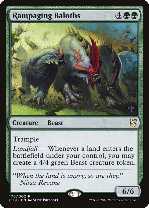 Commander 2019 - 176 - Rampaging Baloths - Rare - G - Non-foil