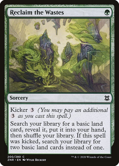 Zendikar Rising - 200 - Reclaim the Wastes - Common - G - Non-foil