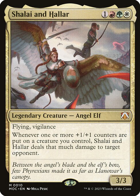 March of the Machine Commander - 10 - Shalai and Hallar - Mythic - Multi - Non-foil